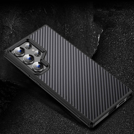 Galaxy S24 Ultra Kılıf Aramid Karbon Fiber M-safe Özellikli Wlons Radison Kapak