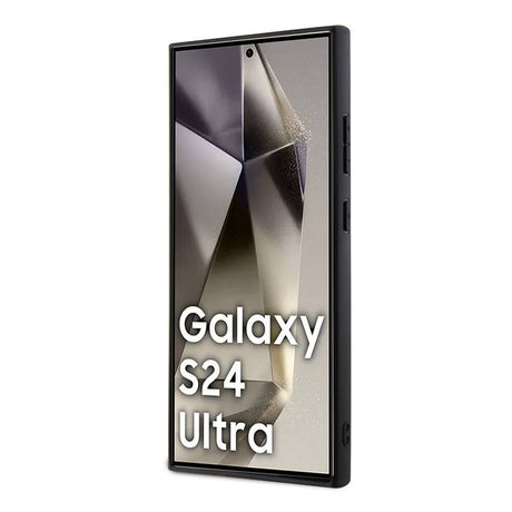 Galaxy S24 Ultra Kılıf BMW Orjinal Lisanslı M-safe Şarj Özellikli Yarım Dokulu Circle Leather Kapak
