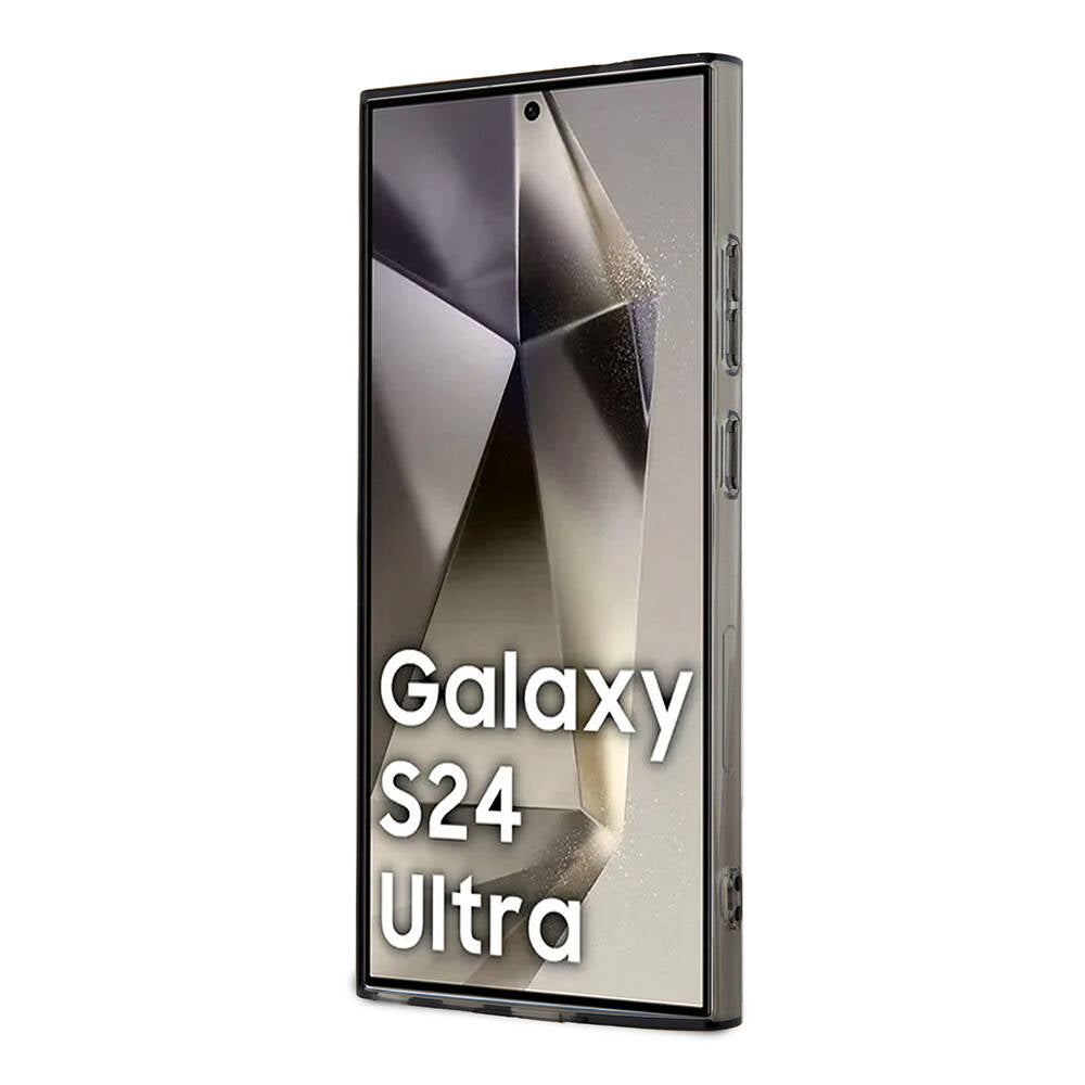 Galaxy S24 Ultra Kılıf Ferrari Orjinal Lisanslı M-safe Şarj Özellikli Füme İç Yüzey Circle Line Kapak