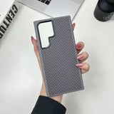 Galaxy S24 Ultra Kılıf M-safe Şarj Özellikli Karbon Fiber Görünümlü Zore Troy Kapak