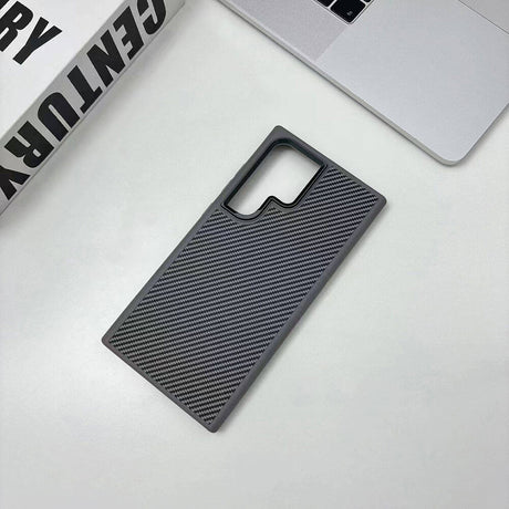 Galaxy S24 Ultra Kılıf M-safe Şarj Özellikli Karbon Fiber Görünümlü Zore Troy Kapak