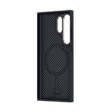 Galaxy S24 Ultra Kılıf Karbon Fiber M-safe Şarj Özellikli Benks Hybrid ArmorPro 600D Kevlar Kapak