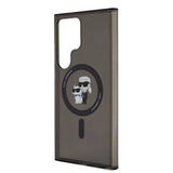 Galaxy S24 Ultra Kılıf Karl Lagerfeld Orjinal Lisanslı M-safe Şarj Özellikli Karl & Choupette IML Baskılı Kapak