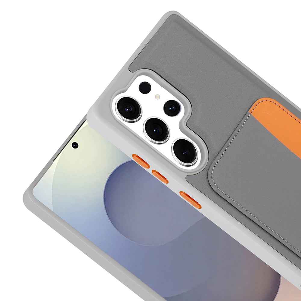 Galaxy S24 Ultra Kılıf Kartlıklı Zore X-Kart Silikon Kapak