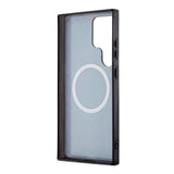 Galaxy S24 Ultra Kılıf Lacoste Orjinal Lisanslı M-safe Şarj Özellikli Çift Katmanlı Timsah Logolu Blend Monogram Kapak