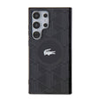 Galaxy S24 Ultra Kılıf Lacoste Orjinal Lisanslı M-safe Şarj Özellikli Çift Katmanlı Timsah Logolu Blend Monogram Kapak