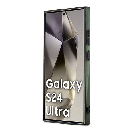 Galaxy S24 Ultra Kılıf Lacoste Orjinal Lisanslı M-safe Şarj Özellikli Çift Katmanlı Timsah Logolu Blend Monogram Kapak