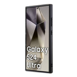 Galaxy S24 Ultra Kılıf Lacoste Orjinal Lisanslı M-safe Şarj Özellikli PU Deri Görünümlü Karışık Monogram Desenli Kapak