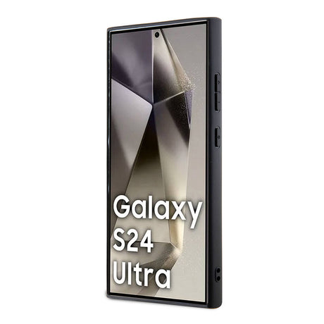 Galaxy S24 Ultra Kılıf Lacoste Orjinal Lisanslı M-safe Şarj Özellikli PU Deri Görünümlü Karışık Monogram Desenli Kapak
