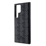Galaxy S24 Ultra Kılıf Lacoste Orjinal Lisanslı M-safe Şarj Özellikli PU Deri Görünümlü Karışık Monogram Desenli Kapak