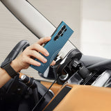 Galaxy S24 Ultra Kılıf M-safe Şarj Özellikli 1500D Aramid Fiber Pitaka Ultra-Slim Classic Serisi Ice Sea Kapak