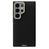 Galaxy S24 Ultra Kılıf M-safe Şarj Özellikli Aramid Fiber Tasarımlı Youngkit 600D Kevlar Serisi Kapak