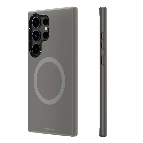 Galaxy S24 Ultra Kılıf M-safe Şarj Özellikli Çizilmeye Ve Aşınmaya Dayanıklı Youngkit Velvet Serisi Kapak