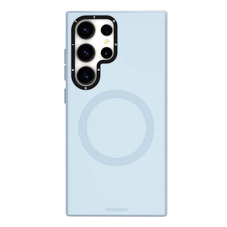 Galaxy S24 Ultra Kılıf M-safe Şarj Özellikli Çizilmeye Ve Aşınmaya Dayanıklı Youngkit Velvet Serisi Kapak