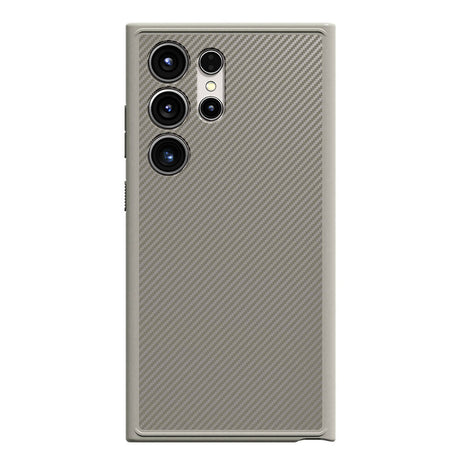 Galaxy S24 Ultra Kılıf M-safe Şarj Özellikli Karbon Fiber Görünümlü Zore T-Karbon Kapak