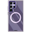 Galaxy S24 Ultra Kılıf M-safe Şarj Özellikli Sararma Önleyici Youngkit Crystal Grid Kapak