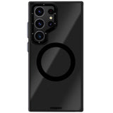 Galaxy S24 Ultra Kılıf M-safe Şarj Özellikli Sararma Önleyici Youngkit Crystal Grid Kapak
