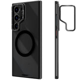 Galaxy S24 Ultra Kılıf M-safe Şarj Özellikli Sararma Önleyici Youngkit Crystal Grid Kapak