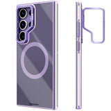 Galaxy S24 Ultra Kılıf M-safe Şarj Özellikli Sararma Önleyici Youngkit Crystal Grid Kapak