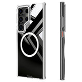 Galaxy S24 Ultra Kılıf M-safe Şarj Özellikli Sararmaya Karşı Dayanıklı Youngkit Clear Crystal Serisi Kapak