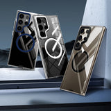Galaxy S24 Ultra Kılıf M-safe Şarj Özellikli Sararmaya Karşı Dayanıklı Youngkit Clear Crystal Serisi Kapak