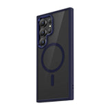 Galaxy S24 Ultra Kılıf M-safe Şarj Özellikli Şeffaf Arka Yüzey Benks MagClap TPU Çerçeve Kapak