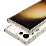 Galaxy S24 Ultra Kılıf M-safe Şarj Özellikli Şeffaf Sert PC Zore Embos Kapak