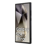 Galaxy S24 Ultra Kılıf Mercedes Benz Orjinal Lisanslı M-safe Şarj Özellikli Deri Dokumalı Sade Kapak