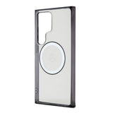 Galaxy S24 Ultra Kılıf Mercedes Benz Orjinal Lisanslı M-safe Şarj Özellikli PC TPU Transparan Black Ring Kapak