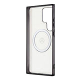 Galaxy S24 Ultra Kılıf Mercedes Benz Orjinal Lisanslı M-safe Şarj Özellikli PC TPU Transparan Black Ring Kapak