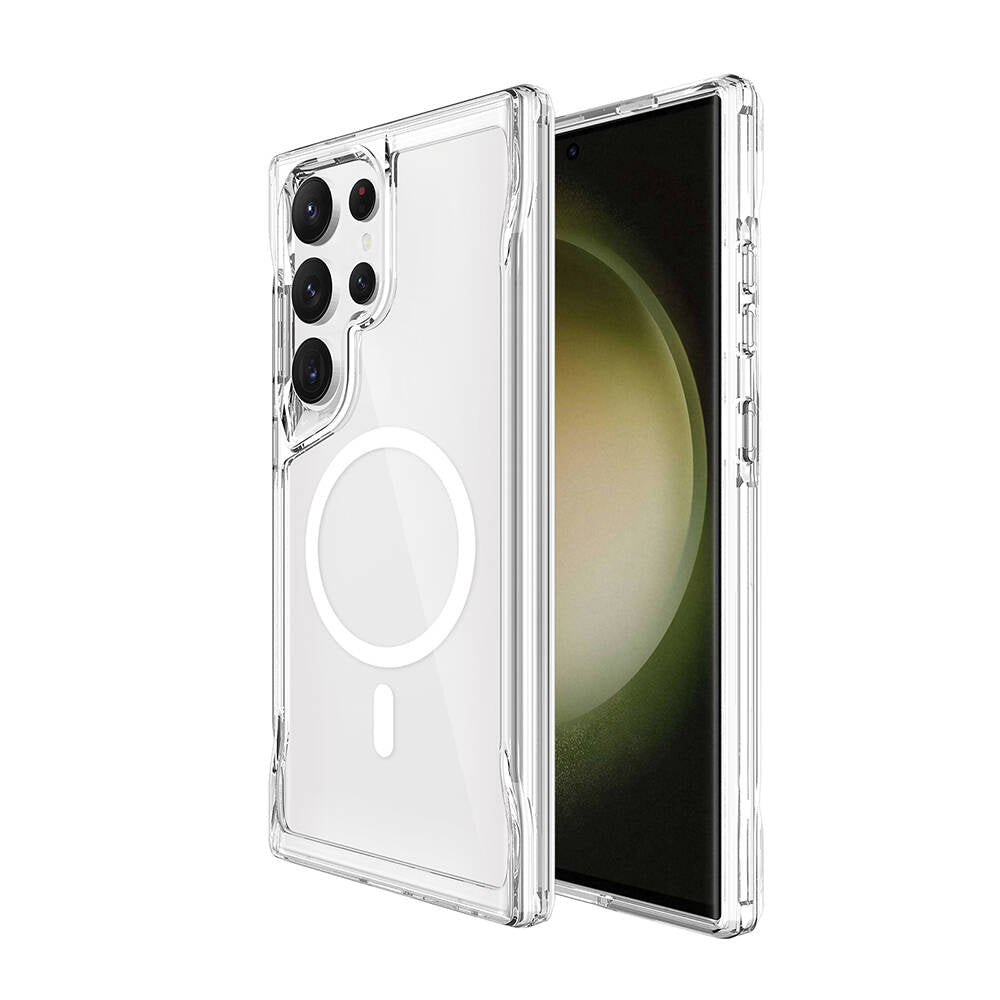Galaxy S24 Ultra Kılıf Zore M-safe Şarj Özellikli T-Max M-safe Kapak