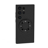 Galaxy S24 Ultra Wireless Şarj Özellikli Zore Kıpta Standlı M-safe Silikon Kapak