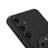 Galaxy S24 Wireless Şarj Özellikli Zore Kıpta Standlı M-safe Silikon Kapak