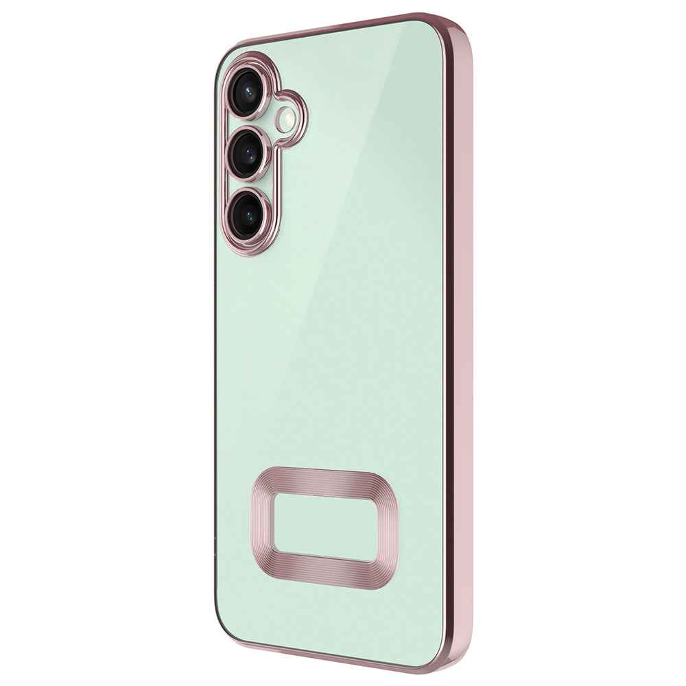 Galaxy S25 FE Kılıf Kamera Korumalı Logo Gösteren Zore Omega Kapak