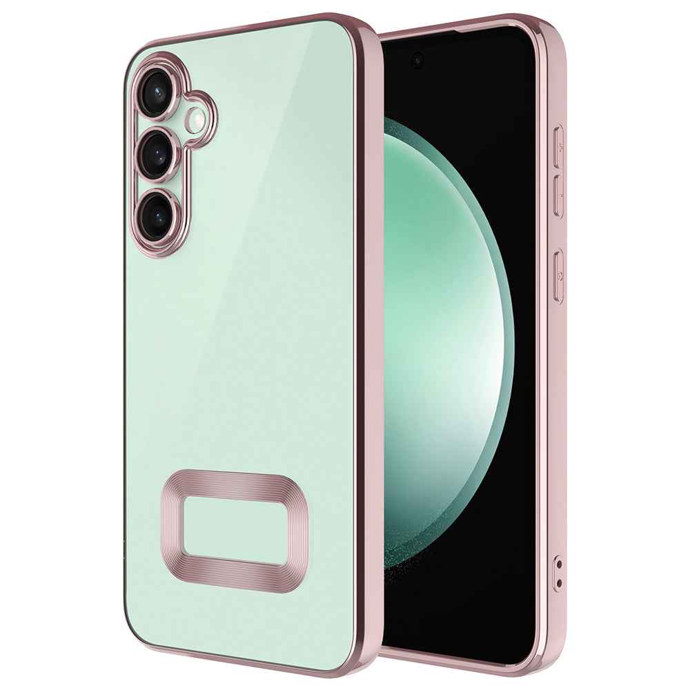 Galaxy S25 FE Kılıf Kamera Korumalı Logo Gösteren Zore Omega Kapak