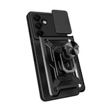 Galaxy S25 FE Kılıf Magnetik Standlı Kamera Korumalı Zore Sürgülü Vega Kapak
