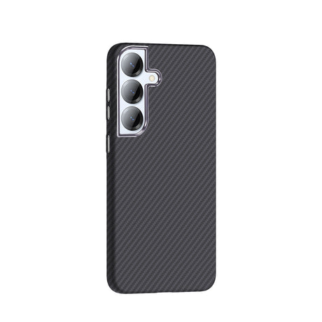 Galaxy S25 Kılıf M-safe Şarj Özellikli Karbon Fiber Görünümlü Zore Gros Kapak