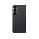 Galaxy S25 Kılıf M-safe Şarj Özellikli 600D Aramid Fiber Pitaka Ultra-Slim Classic Serisi Black-Grey Twill Kapak