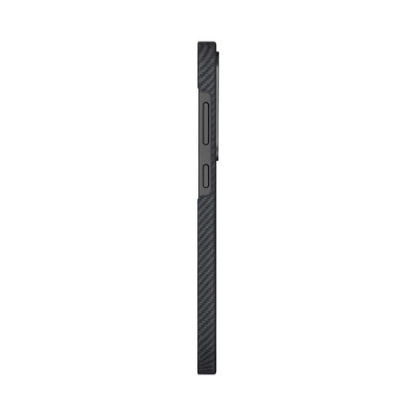 Galaxy S25 Kılıf M-safe Şarj Özellikli 600D Aramid Fiber Pitaka Ultra-Slim Classic Serisi Black-Grey Twill Kapak