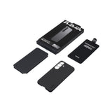 Galaxy S25 Kılıf M-safe Şarj Özellikli 600D Aramid Fiber Pitaka Ultra-Slim Classic Serisi Black-Grey Twill Kapak