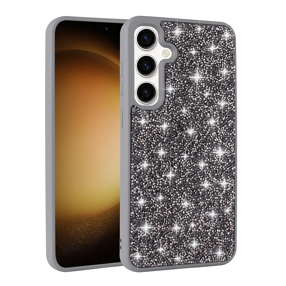 Galaxy S25 Kılıf Parlak Taşlı Tasarım Zore Pırlanta Kapak