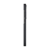 Galaxy S25 Plus Kılıf M-safe Şarj Özellikli 600D Aramid Fiber Pitaka Ultra-Slim Classic Serisi Black-Grey Twill Kapak