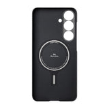 Galaxy S25 Plus Kılıf M-safe Şarj Özellikli 600D Aramid Fiber Pitaka Ultra-Slim Classic Serisi Black-Grey Twill Kapak