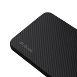 Galaxy S25 Plus Kılıf M-safe Şarj Özellikli 600D Aramid Fiber Pitaka Ultra-Slim Classic Serisi Black-Grey Twill Kapak