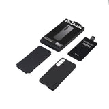 Galaxy S25 Plus Kılıf M-safe Şarj Özellikli 600D Aramid Fiber Pitaka Ultra-Slim Classic Serisi Black-Grey Twill Kapak