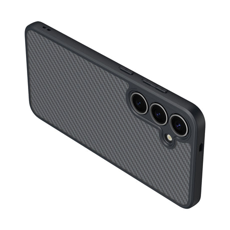 Galaxy S25 Plus Kılıf M-safe Şarj Özellikli Karbon Fiber Tasarımlı Zore Elnino Kapak