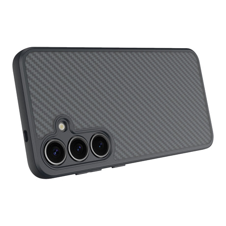 Galaxy S25 Plus Kılıf M-safe Şarj Özellikli Karbon Fiber Tasarımlı Zore Elnino Kapak