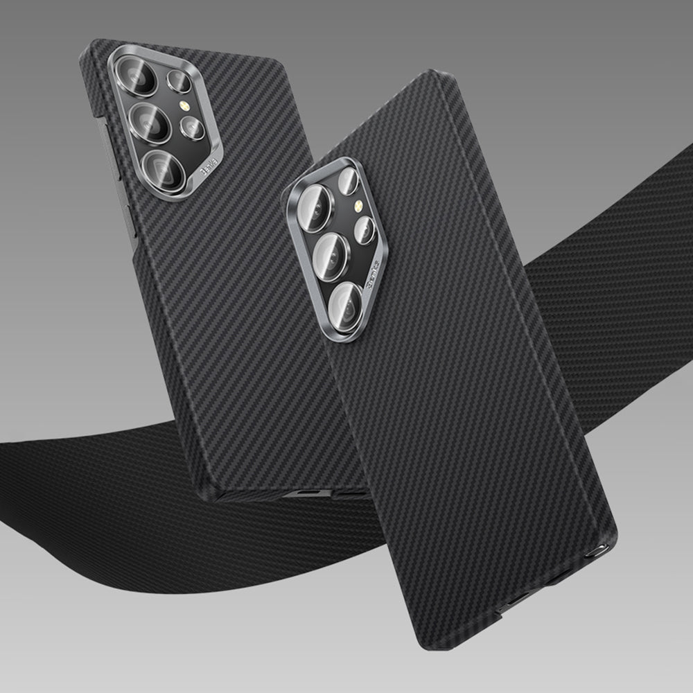 Galaxy S25 Ultra Kılıf Benks M-safe Şarj Özellikli Magnetik ArmorAir 600D Kevlar Fiber Kapak