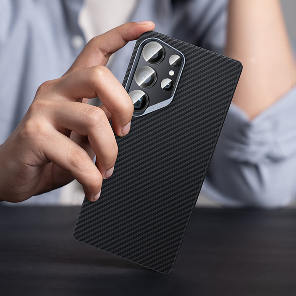 Galaxy S25 Ultra Kılıf Benks M-safe Şarj Özellikli Magnetik ArmorAir 600D Kevlar Fiber Kapak