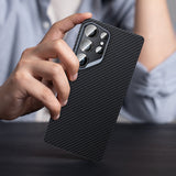 Galaxy S25 Ultra Kılıf Benks M-safe Şarj Özellikli Magnetik ArmorAir 600D Kevlar Fiber Kapak